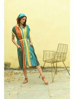 ROHO - Stellar Dress with Belt - Multi-Color