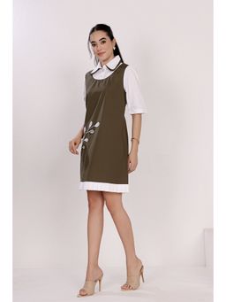 MIDORI BY SGV - Women Dual-Tone Cotton Short Dress