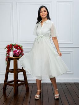 SMRITI GUPTA - Green Stripes Dress