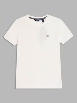 GANT - Kids Boys White Solid T-shirt