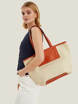 Accessorize London - Women's Colour Block Asha Tote Bag