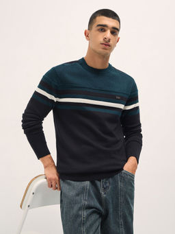 The Bear House - Mens Regular Fit Multi-Color Cotton Casual Sweatshirt