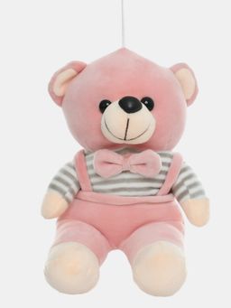 DukieKooky - Pink Stripe Teddy Bear Soft Toy