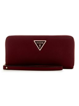 Guess - Wine Textured Laurel Large Zip Around Wallet