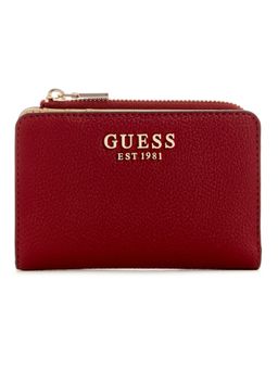 Guess - Red Solid Gregoria Zip Around Card Case