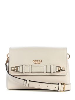 Guess - Stone Textured Gregoria Flap Crossbody Sling Bag with Detachable Strap