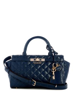 Guess - Midnight Quilted Idra Small Satchel Bag with Detachable Strap