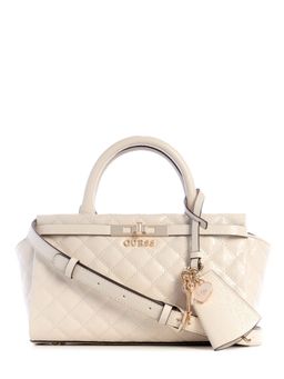 Guess - Stone Quilted Idra Small Satchel Bag with Detachable Strap