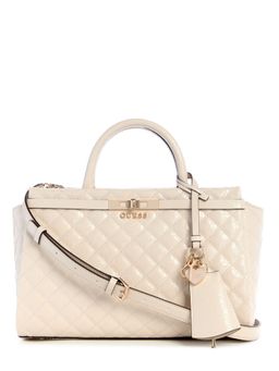 Guess - Stone Quilted Idra Girlfriend Satchel Bag