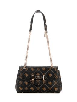 Guess - Espresso Logo Printed Silia Crossbody Sling Bag