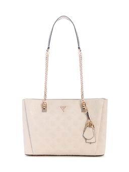 Guess - Stone Logo Embossed Monogram Tisha Tote Bag