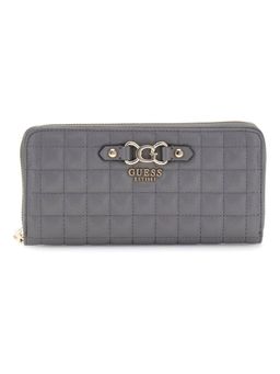 Guess - Slate Quilted Nadira Large Zip Around Wallet
