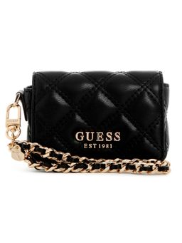 Guess - Black Quilted Giully Micro Wallet