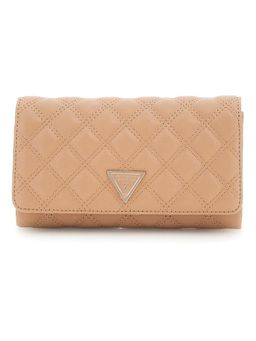 Guess - Beige Quilted Giully Crossbody Sling Bag
