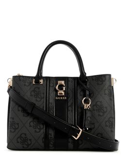 Guess - Coal Logo Printed Erenia Girlfriend Satchel Bag