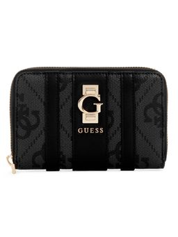 Guess - Coal Logo Printed Erenia Medium Zip Around Wallet