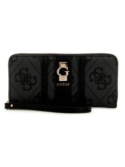 Guess - Coal Logo Printed Erenia Large Zip Around Wallet