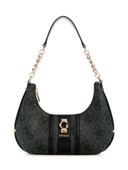 Guess - Coal Logo Printed Erenia Top Zip Handbag