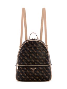 Guess - Brown Geometric Manhattan Large Backpack