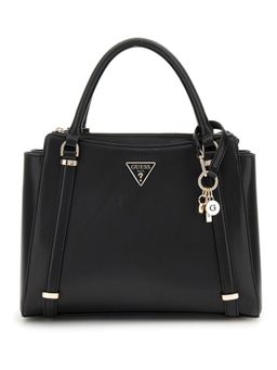 Guess - Black Solid Daryna Satchel Bag
