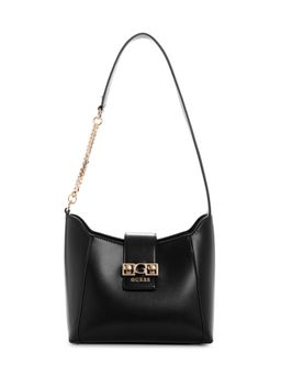 Guess - Black Solid Jane Hobo Handbag