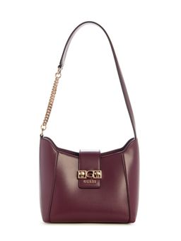 Guess - Wine Solid Jane Hobo Handbag