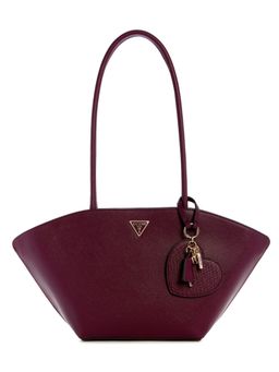 Guess - Wine Textured Bolena Satchel Bag