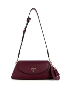 Guess - Wine Textured Bolena Flap Handbag