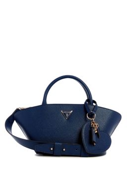 Guess - Midnight Textured Bolena Satchel Bag with Detachable Strap