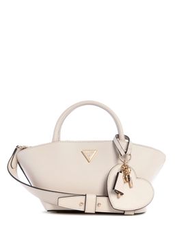 Guess - Stone Textured Bolena Satchel Bag with Detachable Strap