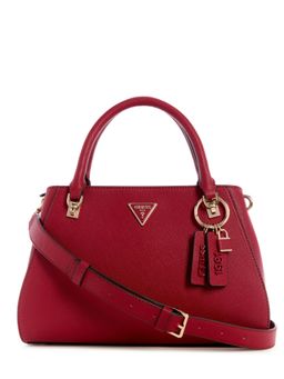 Guess - Garnet Textured Noelle Luxury Satchel Bag With Detachable Strap