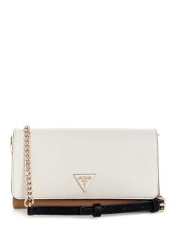 Guess - Multi-Color Textured Noelle Crossbody Sling Bag With Detachable Strap