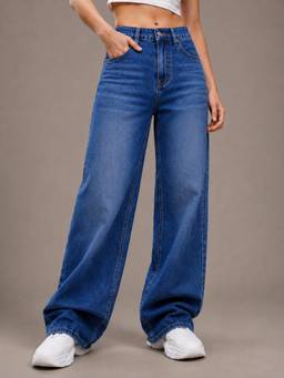 VBEAUTI - Tint Bata Wideleg Streachable High Rise Jeans