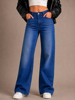 VBEAUTI - Tint Bata Wideleg Streachable High Rise Jeans