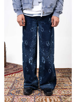 THNWHN - Mens Textured Blue Jeans