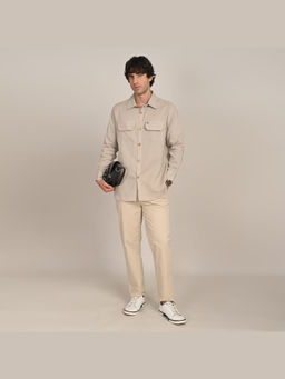 Saltpetre - Mens Relaxed Fit Solid Grey Shirt