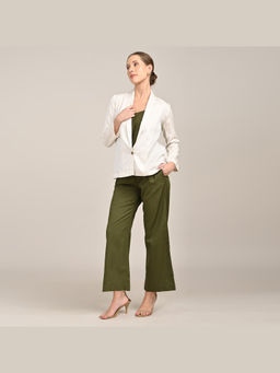 Saltpetre - Womens Regular Fit Solid Beige Co-Ord Set