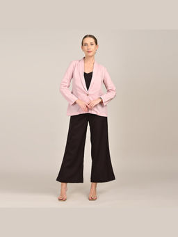 Saltpetre - Womens Regular Fit Solid Pink Co-Ord Set