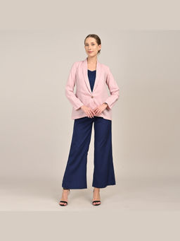 Saltpetre - Womens Regular Fit Solid Pink Co-Ord Set