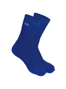 Heelium - Bamboo Crew Socks for Men - 2 Pair - Blue - Odour Free - Anti Blister