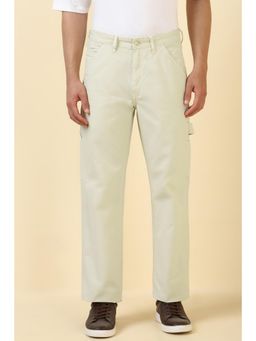 Allen Solly - Men Beige Solid Casual Trousers