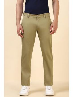 Allen Solly - Men Khaki Solid Casual Trousers