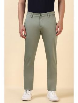 Allen Solly - Men Green Solid Casual Trousers