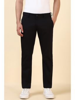 Allen Solly - Men Black Solid Casual Trousers