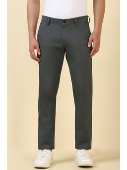 Allen Solly - Men Grey Textured Casual Trousers