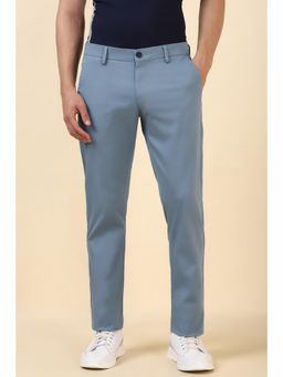 Allen Solly - Men Blue Solid Casual Trousers