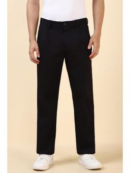 Allen Solly - Men Black Solid Casual Trousers