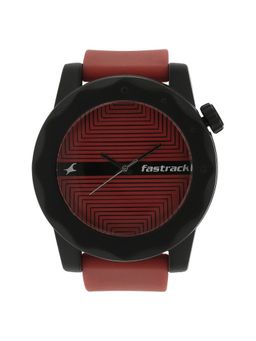 Fastrack - NG38022PP09C Red Dial Analog Watch for Unisex