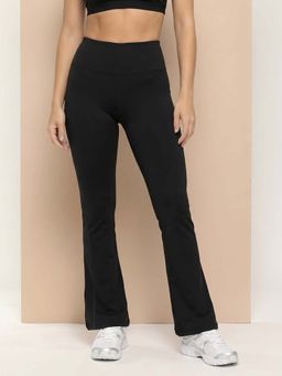 Alcis - Women Black Dened Panel Track Pant