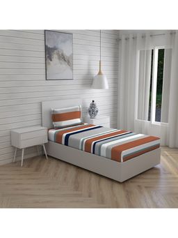 Layers - Bologna 100% Cotton 146 Tc Single Bedsheet - Grey (Set of 2)